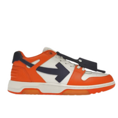 OFF-WHITE Out Of Office OOO Low Tops Orange & White