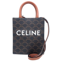 Céline Pre-Owned 2020 Mini Triomphe Vertical Cabas Satchel Bag