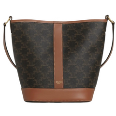 Celine Bucket Bag Small Triomphe Light Brown