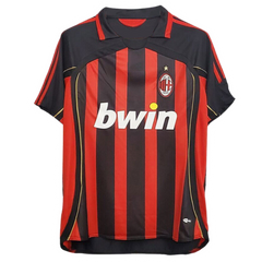 AC Milan 2006/07 Home Short Sleeve Jersey Red & Black