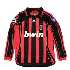 AC Milan 2006/07 Home Long Sleeve Jersey Red & Black