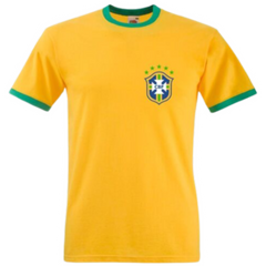 Brazil 1970 Home Jersey Yellow