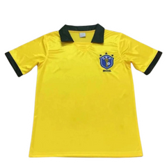 Brazil 1988 Home Jersey Yellow