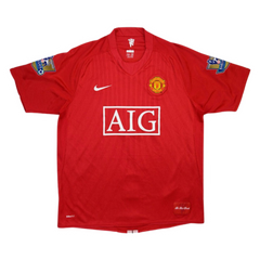 Manchester United 2007/08 Short Sleeve Home Jersey