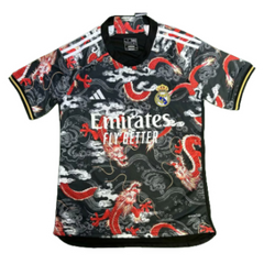 Real Madrid 24/25 Black & Red Dragon Jersey