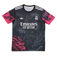 Real Madrid 25/26 Black & Red Dragon Jersey