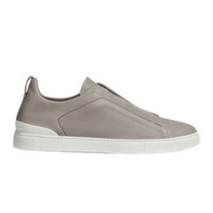 Zegna Triple Stitch Sneaker Light Grey