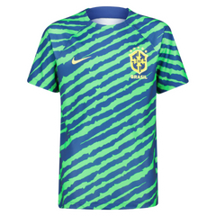 Brazil 22/23 Pre Game Jersey Green & Yellow