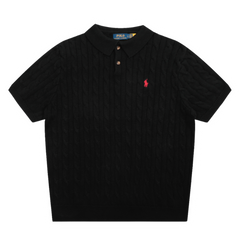 Ralph Lauren Cable Knit Cotton Polo Shirt
