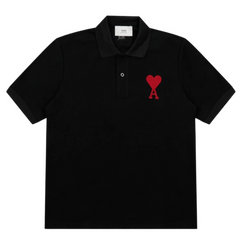 Ami Paris Polo Short Black