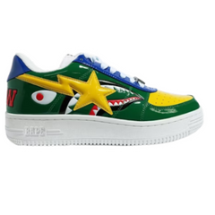 Bape Bapesta Low M2 20th Anniversary Patent Green