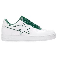 Bape Bapesta Low Green Stitches