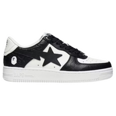 Bape Bapesta Low Croc Oreo