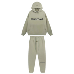 Essentials Fear of God Khaki Green Tracksuits
