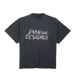 Balenciaga Fashion Designer T-Shirt Dark Grey
