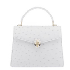 Bvlgari Serpenti Mini Handle Bag White