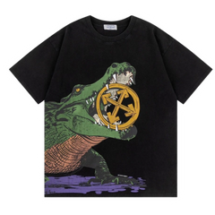 Off-White Big Croco Print Vintage T-Shirt Black