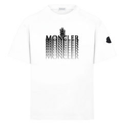 Moncler Faded Logo T-Shirt White