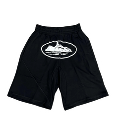 Corteiz Big Prints Shorts Black