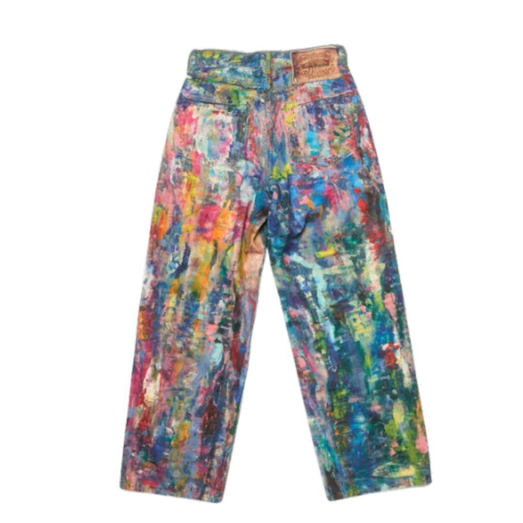 Acne Studios Painted Baggy Fit Jeans