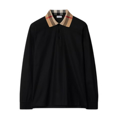Burberry Crewneck Polo Sweater Black