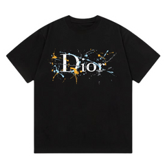 Christian Dior Painted Print T-Shirt Black