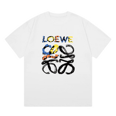 Loewe Multi Colors Print T-Shirt White
