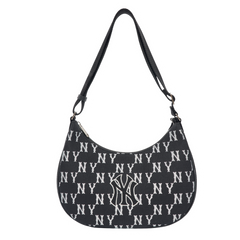 MLB Korea Monogram Jacquard Hobo Bag