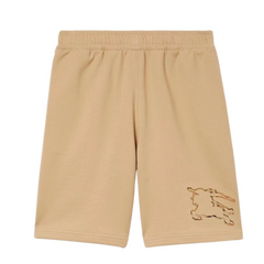 Burberry Check EKD Cotton Shorts Soft Fawn Brown