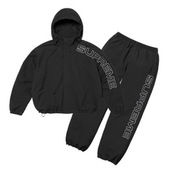 Supreme Sup PELLOUT EMBROIDERED Tracksuit Black