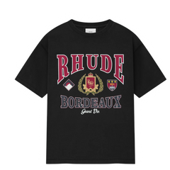 Rhude Bordeaux Grand Tee T-Shirt Black