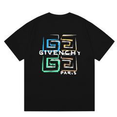 Givenchy Paris Multi Colors Icon T-Shirt Black