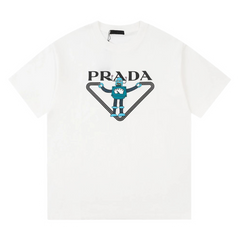 Prada Robot Print T-Shirt White