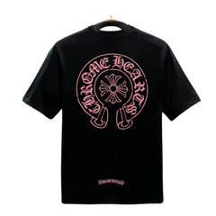 Chrome Hearts Pink Backprint T-Shirt Black