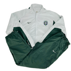 Nike Brazil Tracksuit Green & White