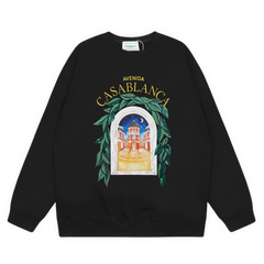 Casablanca Avenida Christmas Gate Sweater Black