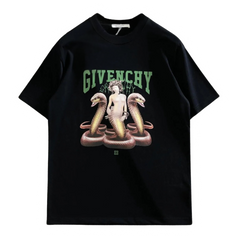 Givenchy Medusa and Snakes T-Shirt Black