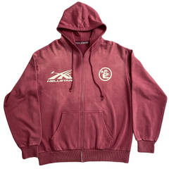 Hellstar Studios Zip-Up Hoodie Red