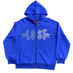 Lost Intricacy Lavender Zip Up Hoodie