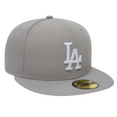 New Era Los Angeles Dodgers Essentials 59Fifty Fitted Hat Grey