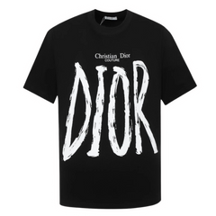 Christian Dior Big Dior Writing T-Shirt Black