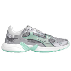 Louis Vuitton Olympia Sneaker Silver & Green