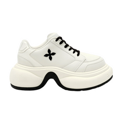 SMFK FUTURE RIPPLE HIGH-HEELED SKATER SHOES IN WHITE