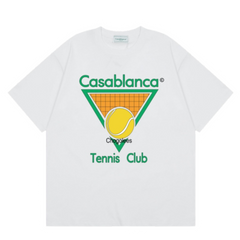 Casablanca Tennis Club Print T-Shirt White