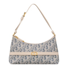 Dior 30 Montaigne Cigale Minibag Dior Oblique Jacquard Blue