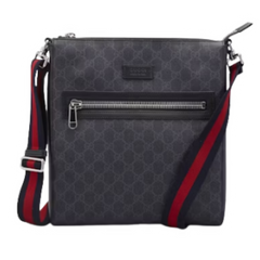 Gucci Messenger Bag GG Supreme Black/Grey