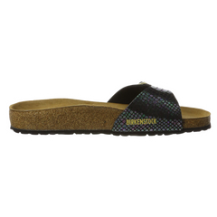 Birkenstock Madrid Snake Skin Sandals Black