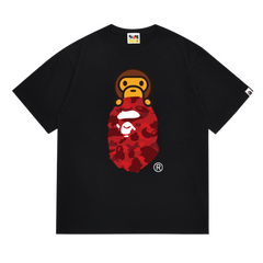 Bape Hiding Ape T-Shirt Black