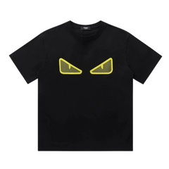 Fendi Yellow Eyes T-Shirt Black