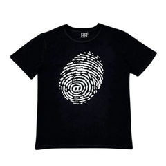 Always Do What You Should Big Fingerprint T-Shirt Black